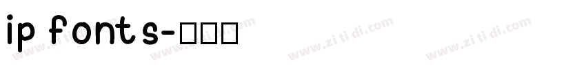 ip fonts字体转换